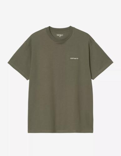 T-Shirt Carhartt WIP Script Embroidery leaf