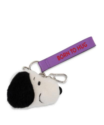 Snoopy Fuzzy  Bag Charm 8cm cream