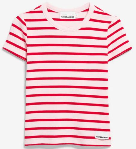 (w) T-Shirt Armedangels Kardaa Stripe pink mist