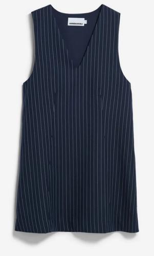(w) Kleid Armedangels Pinaafo Pinstripe night sky