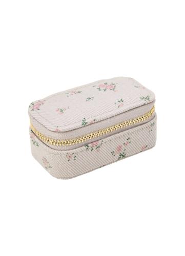 (w) Jewelry Box Pico Small taupe flower
