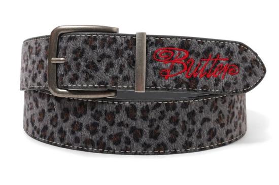 G�rtel Butter Goods Animal Hide grey leopard