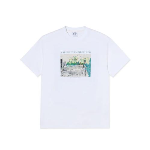T-Shirt Polar Skate Co. Mindfulness white 