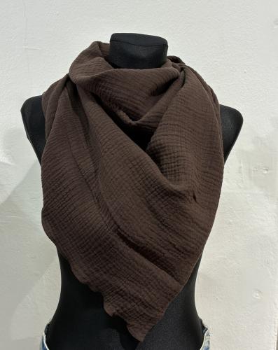 (w) Dreieckstuch Musselin brown