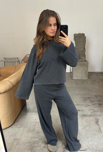 (w) Sweater Boii dark grey melange 