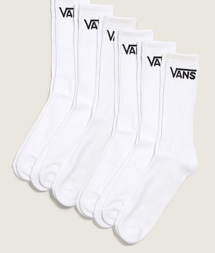 Socken Vans Classics Crew 6-Pack white