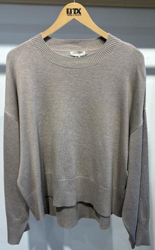 (w) Knit Sweater Movesgood Kim greige