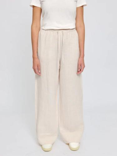 (w) Pant Mazine Drawstring Linen moon