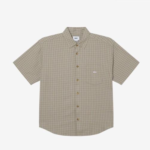 Hemd OBEY Bigwig Ian Woven dried sage 
