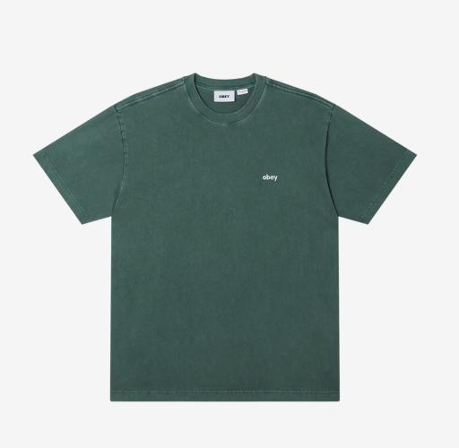 T-Shirt OBEY Lowercase Pigment pine needle