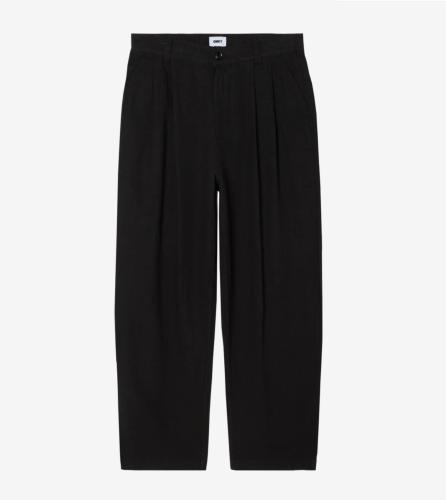 Pant OBEY Foster Pleated Linen black