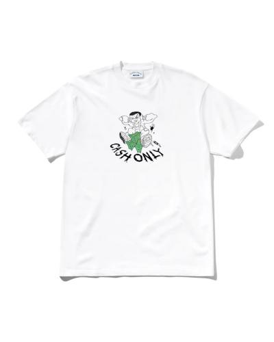 T-Shirt Cash Only Wise white