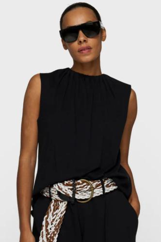 (w) Top 10Days Pleated black