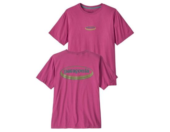 T-Shirt Patagonia '95 Oval Logo faded magenta