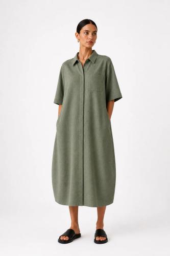 (w) Kleid Movesgood Lydia khaki
