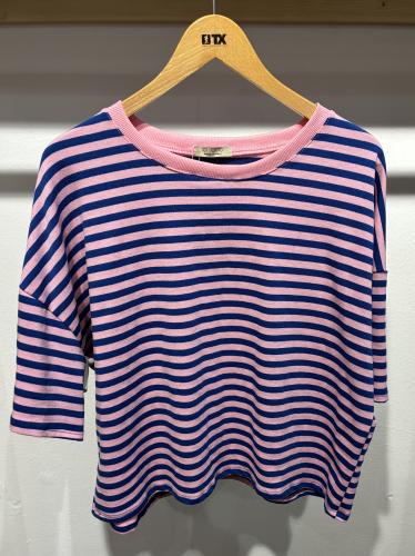 (w) Short Sleeve rose-blue