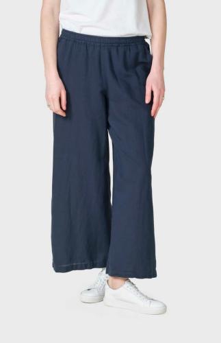 (w) Pant Klitm�ller Kaja Cotton Linen navy