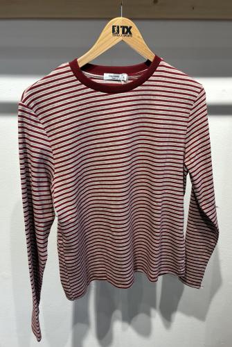 (w) Longsleeve Striped red beige