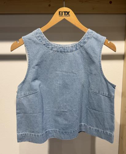(w) Top Denim Bows blue