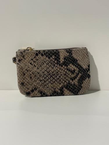 (w) Mini Clutch snake beige