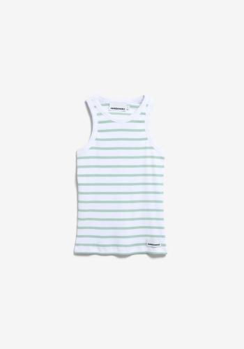 (w) Top Armedangels Kanitaa Stripe white foam