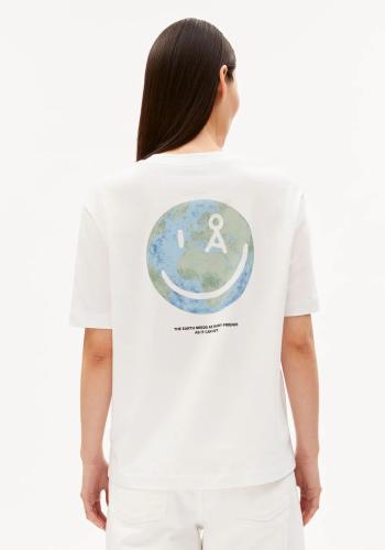 (w) T-Shirt Armedangels Tarjaa Graphic white foam