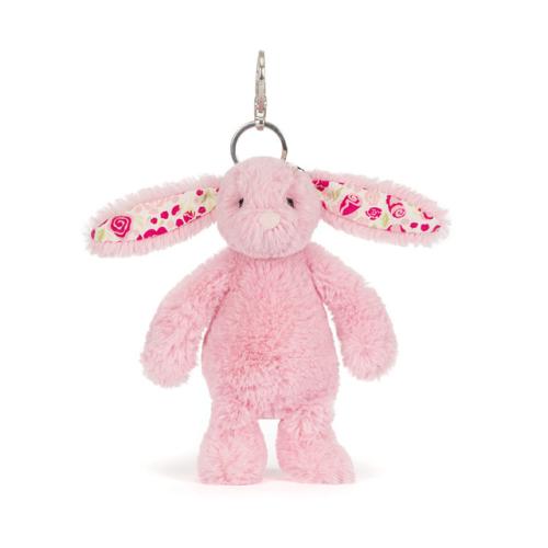 Jellycat Blushkin Blossom Bunny Bag Charm rose