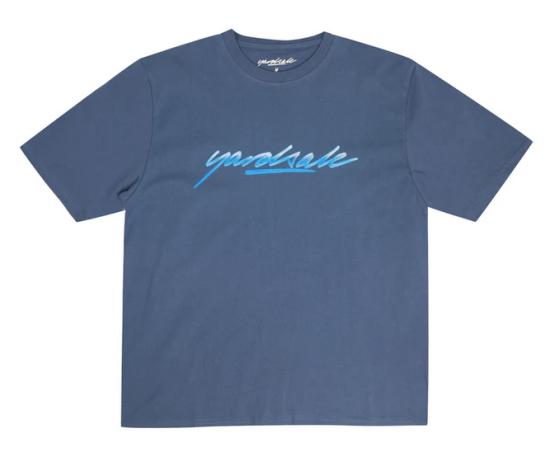 T-Shirt Yardsale Washed Script blue