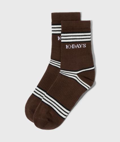 (w) Socken 10Days Stripes deep brown