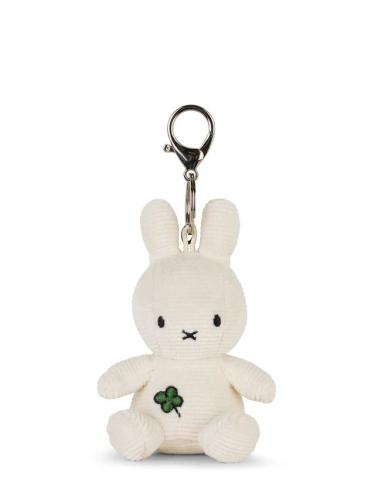 (w) Miffy Keychain Four Leaf Clover offwhite