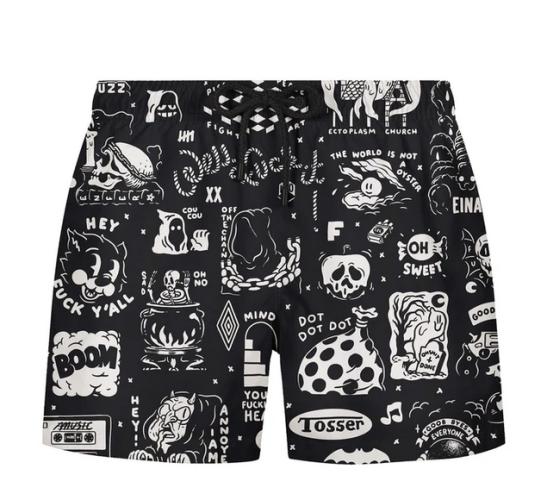 Short The Dudes Flashy Pattern Swim multicolor