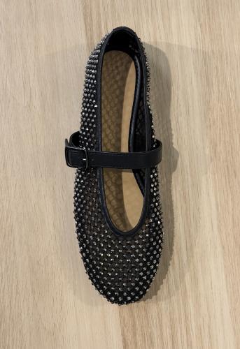(w) Ballerina Inuovo C11034 black mesh