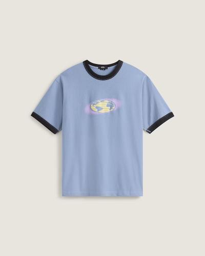 T-Shirt Vans Pixel Globe glacial slate