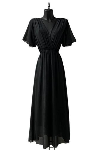 (w) Dress Long black