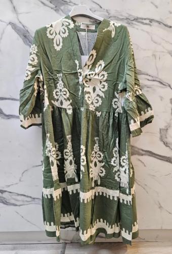 (w) Dress Boho green