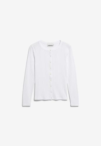 (w) Cardigan Armedangels Pointelle white 