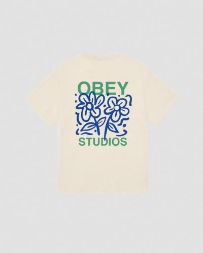 T-Shirt OBEY Grown With Love cream