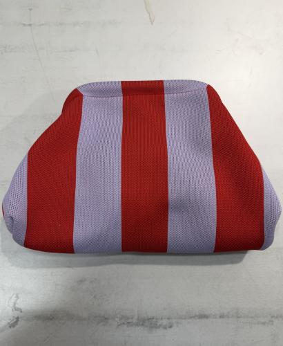 (w) Kosmetiktasche rot/lila gestreift