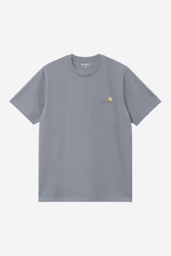 T-Shirt Carhartt WIP American Script shady blue