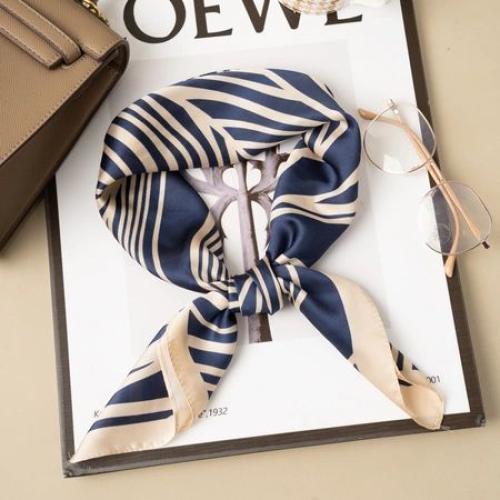(w) Scarf navy/creme 