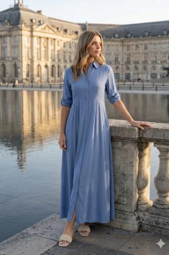 (w) Dress 113 blue