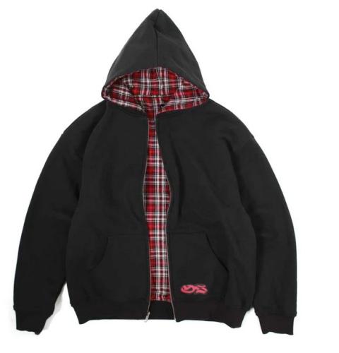 Hooded Yardsale Reversible Flannel red black