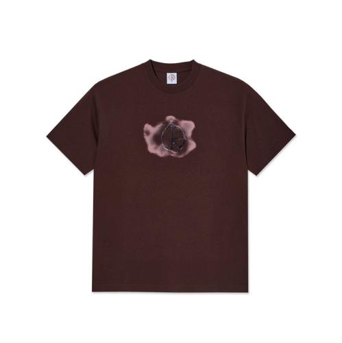 T-Shirt Polar Metal Logo washed bordeaux