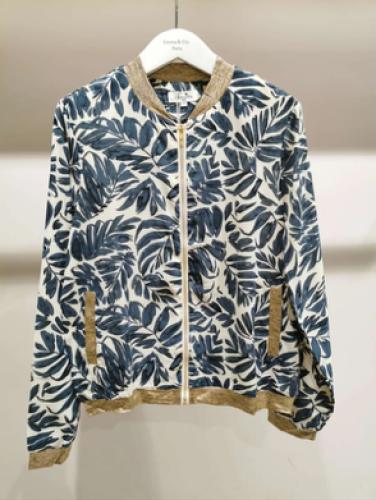 (w) Blouson 5275-126 bleu