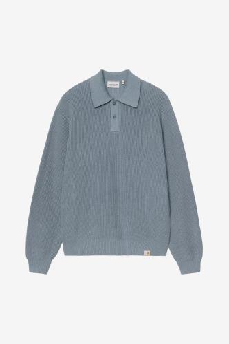 Strickpolo Carhartt WIP Miles shady blue