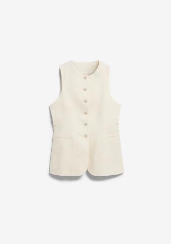 (w) Weste Armedangels Long Linen Blend undyed