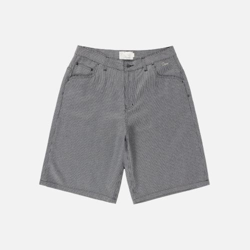 Short Dime Houndstooth Baggy gray