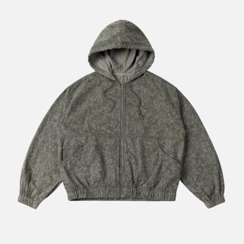 Jacke Dime Hooded Denim charcoal