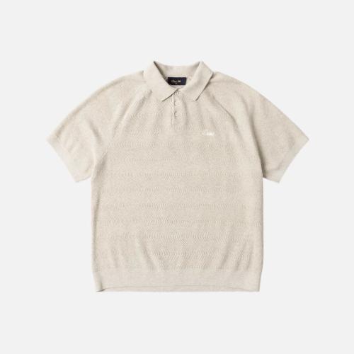 Strickpolo Dime Cable Knit oatmeal