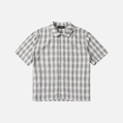 Hemd Dime Plaid Button Up gray